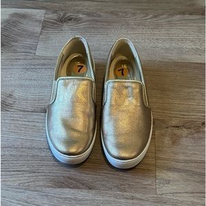 Michael Kors Gold Slip on Shoes